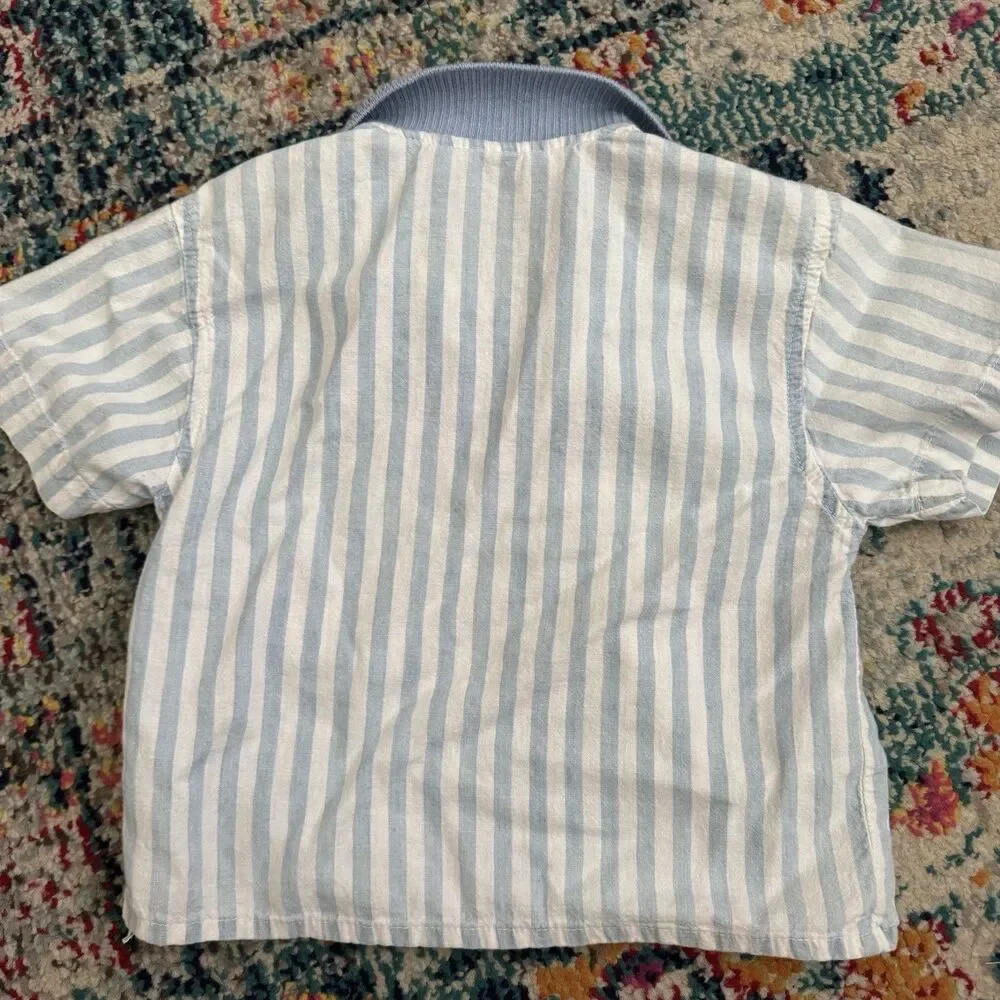 Vintage 90s OshKosh B'Gosh The Genuine Article Striped Polo Kids Size 4*